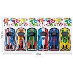 Flag Pullback Cars 6's assorted